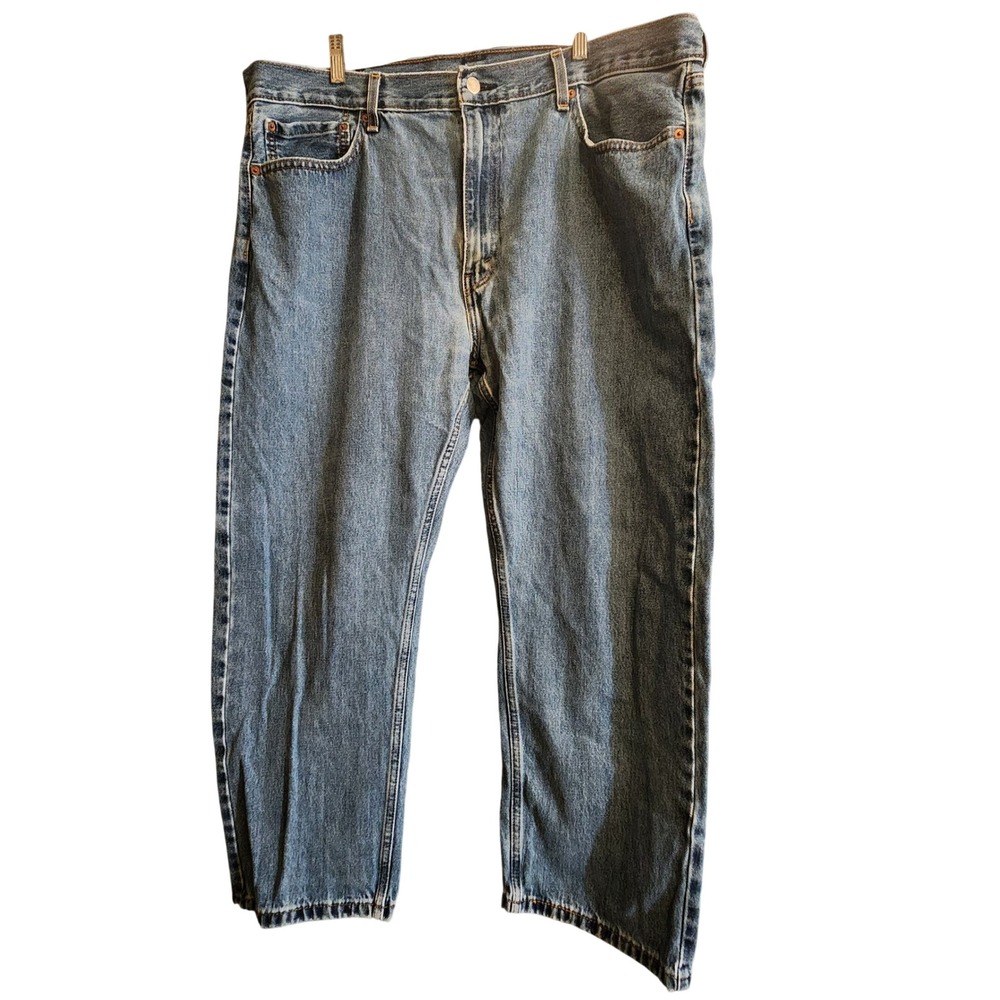 Levi's 505 Jeans Mens 42x29 Medium Wash Excellent Regular Fit Straight Leg Denim
